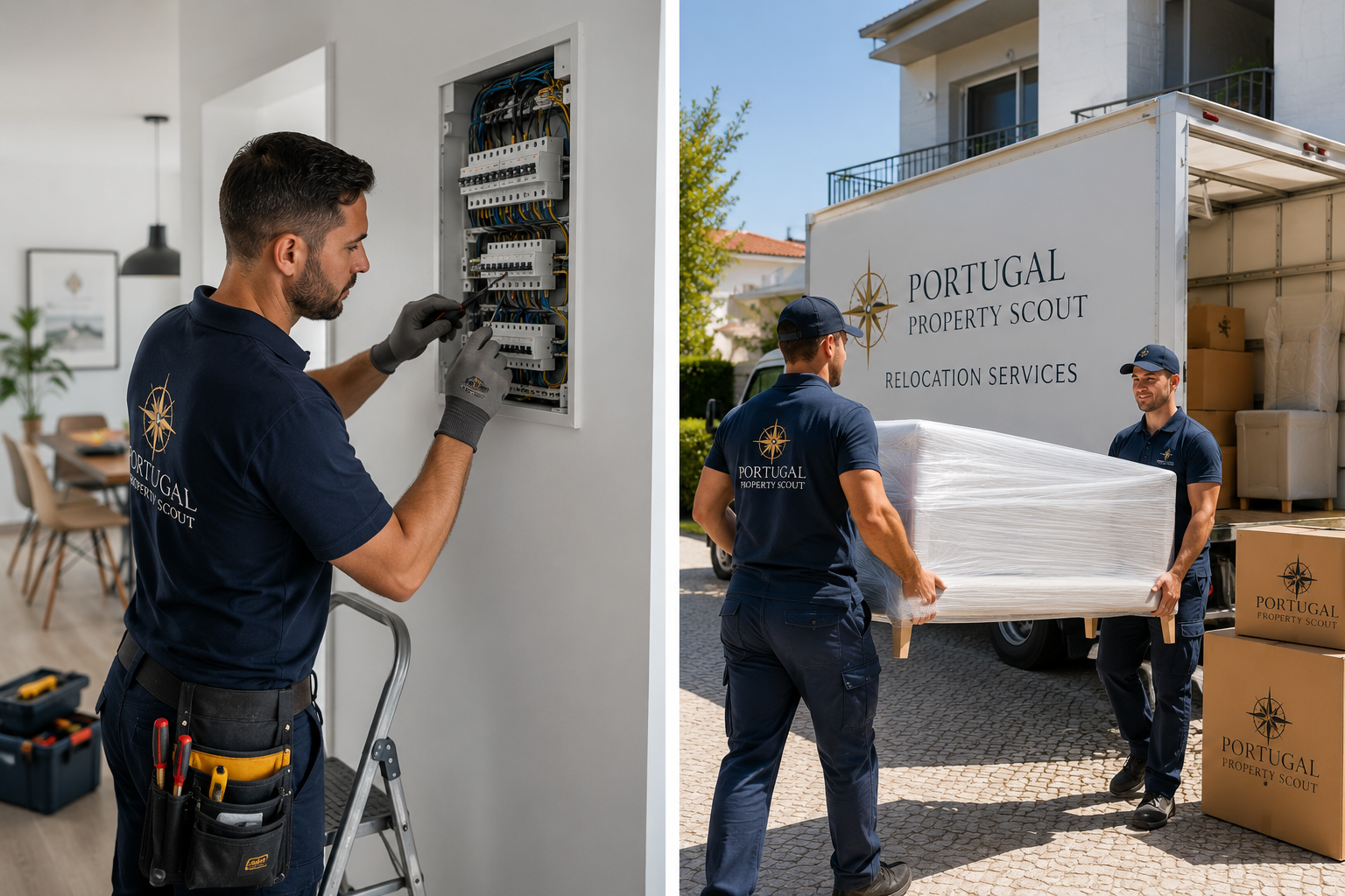 Specialist property service professionals working together