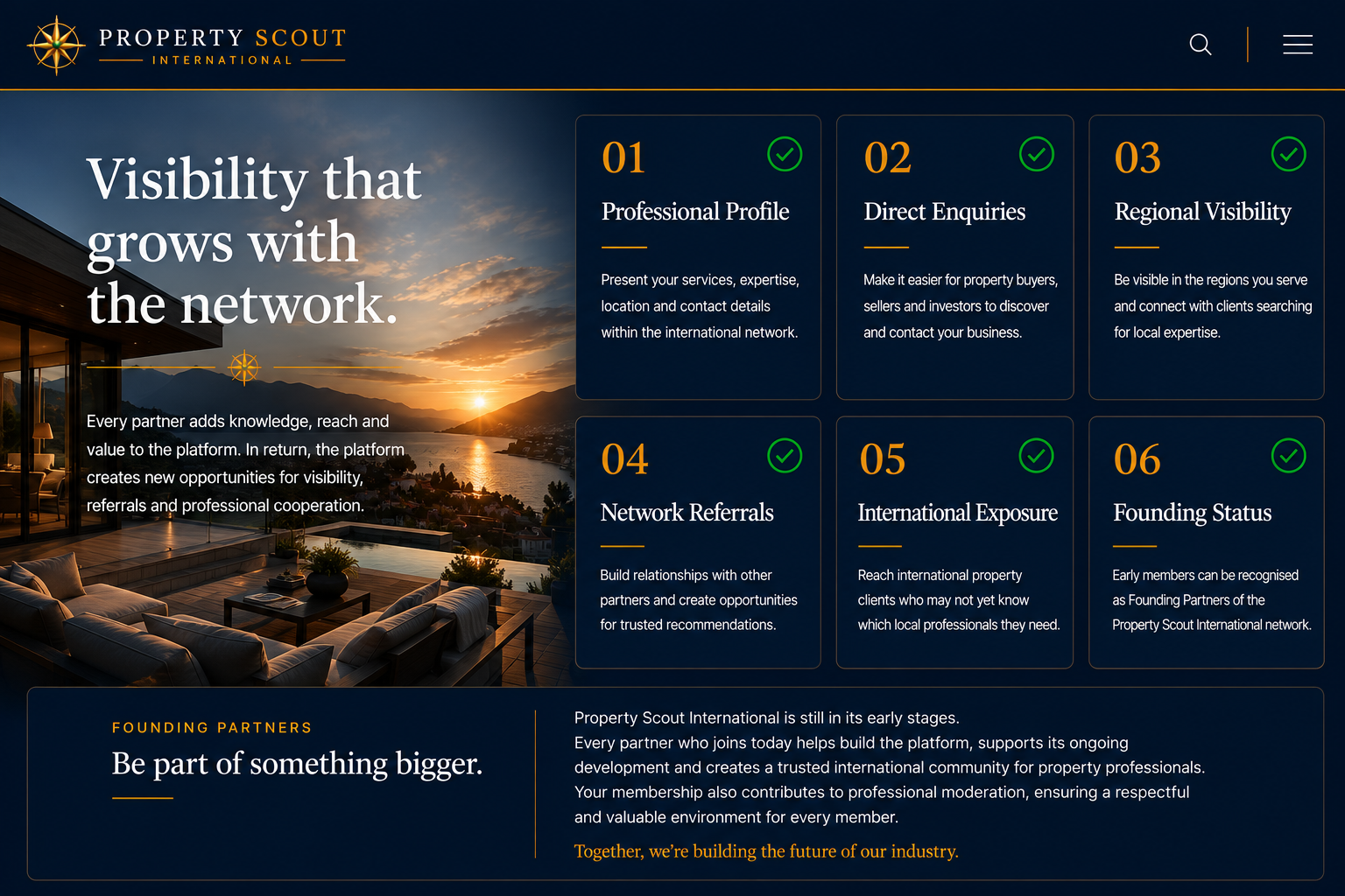 Property Scout International Partner Benefits